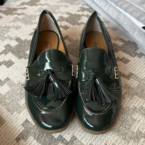 G.H bass & co. Forrest green loafers.